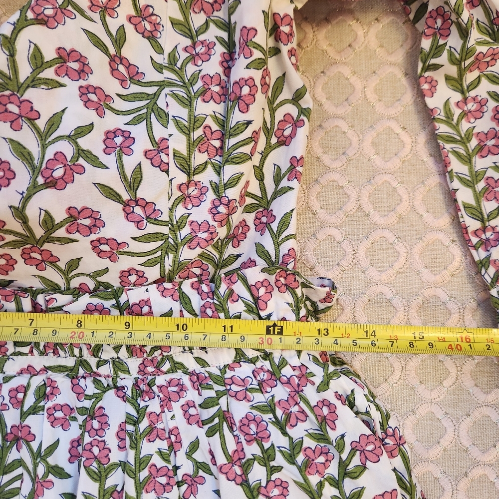 Eddy Women's Olivia Midi Dress in White/Amaranth Floral, Size S, $398 NWT - Picture 8 of 14